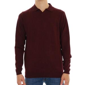 MAGLIA CON COLLETTO SEINSE BORDEAUX
